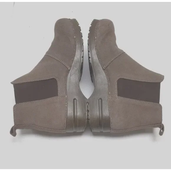 Sanita Taupe Suede Ankle Booties - Picture 4 of 12